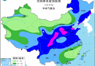 华北雨水天天见 江南高温持续 ()